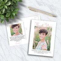 Remerciements de fin d'études écrits à la main et 