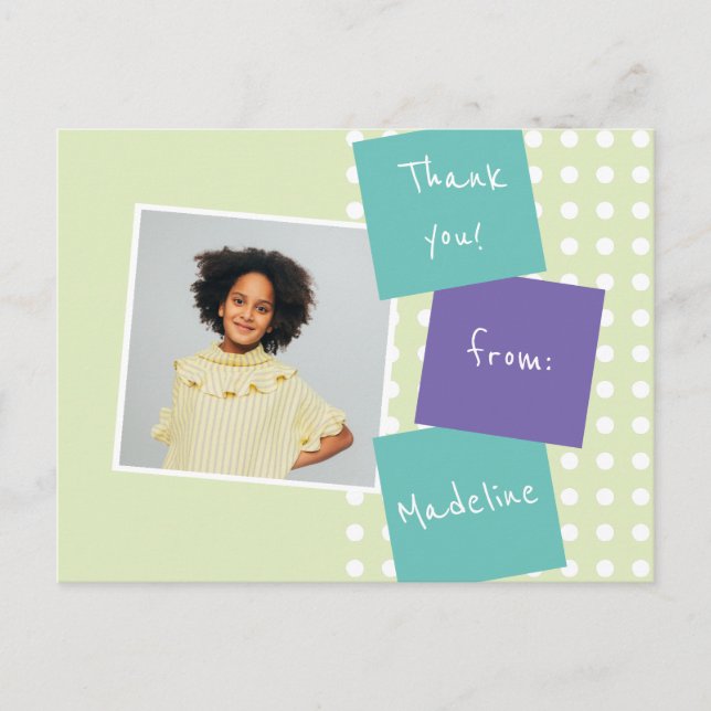 Carte Postale Remerciements de fin d'études mignons (Devant)