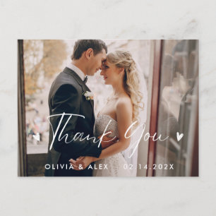 Carte Postale Remerciements de mariage photo