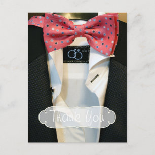Carte Postale Remerciements de mariage pour hommes gays