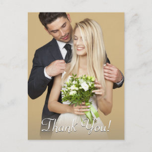 Carte Postale Remerciements de mariage, votre photo et message V