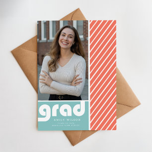 Carte Postale Remerciements de remise de diplôme avec photo de s