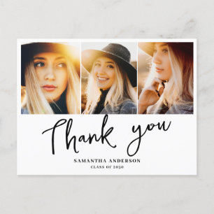 Carte Postale Remerciements de remise de diplômes modernes 