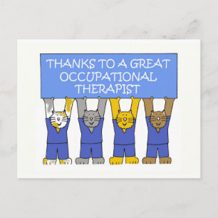 Carte Postale Remerciements d'ergothérapeute