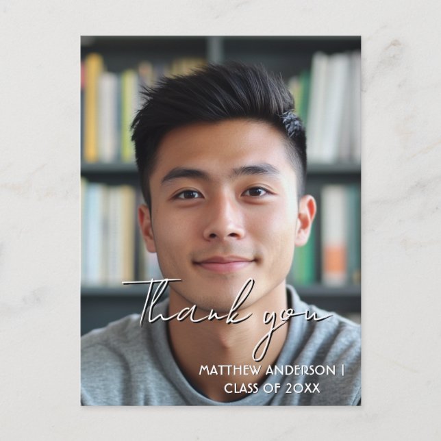 Carte Postale Remerciements photo de remise de diplômes 1 (Devant)