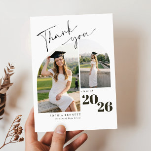 Carte Postale Remerciements pour la fête de fin d'études Collage
