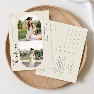 Carte Postale Remerciements pour la fête de remise des diplômes 