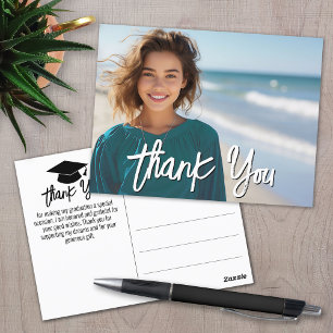 Carte Postale Remerciements pour la remise des diplômes avec pho