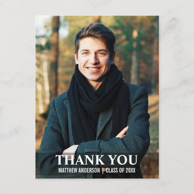 Carte Postale Remerciements pour la remise des diplômes Photo mo (Devant)