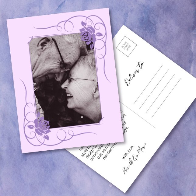 Carte Postale Remerciements pour les photos d'anniversaire de ma (Créateur téléchargé)