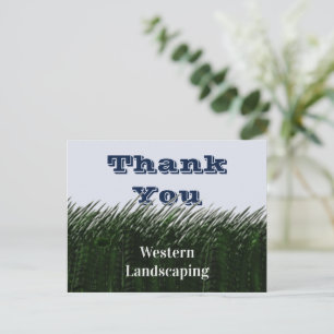 Carte Postale Remerciements pour nos clients - Gazon Vert de Rec