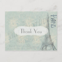 Remerciements sur le thème de Paris