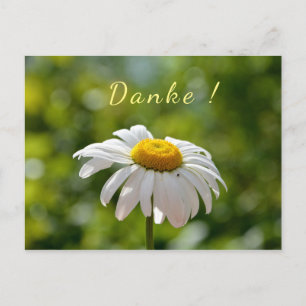 Carte Postale Remerciez avec une marguerite
