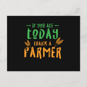 Carte Postale Remerciez Un Fermier Ferme Agriculture Ranch Tract