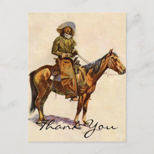 Carte Postale Remington, un cowboy de l'Arizona