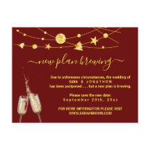 Remise de Faire-part de Mariage de bière drôle Pos