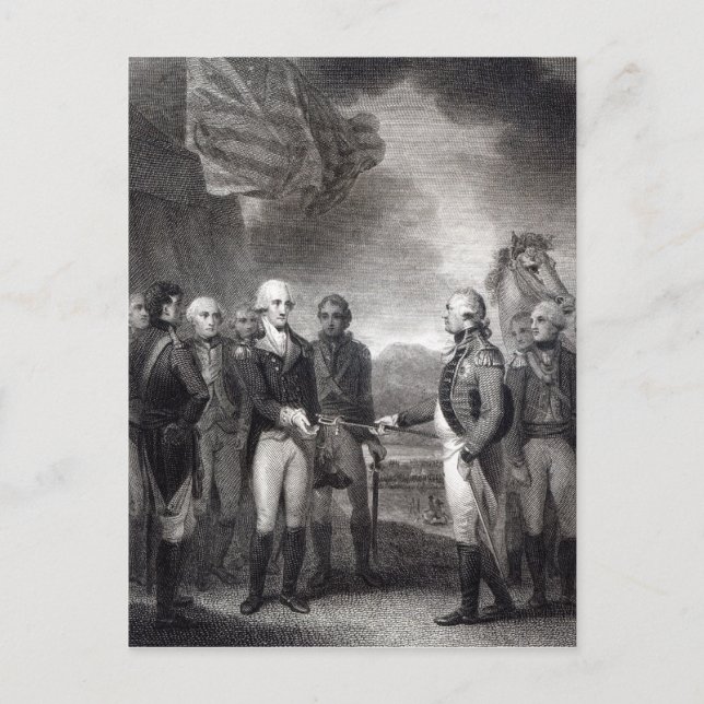 Carte Postale Remise de Lord Cornwallis à Yorktown, 1781 (Devant)