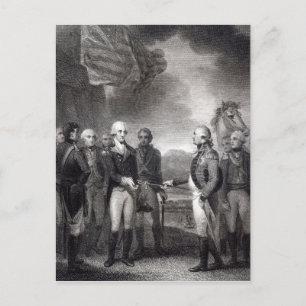 Carte Postale Remise de Lord Cornwallis à Yorktown, 1781