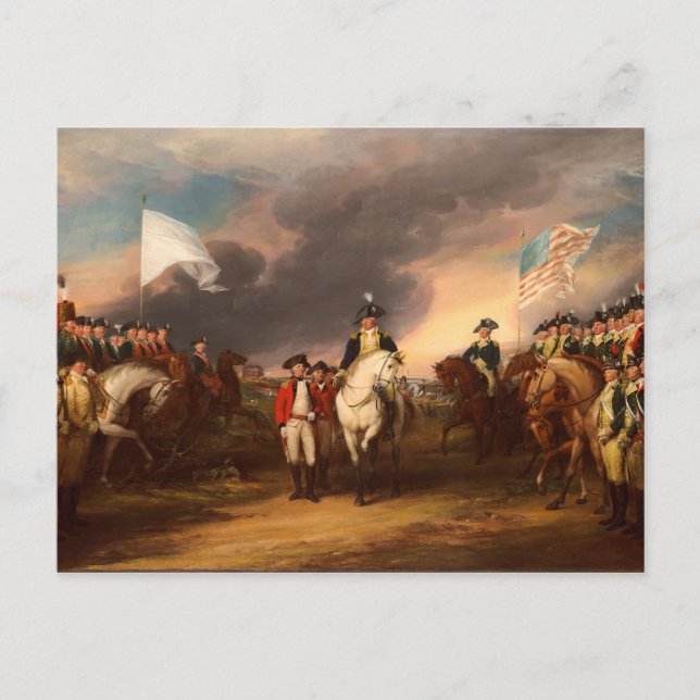 Carte Postale Remise de Lord Cornwallis par John Trumbull 1820 (Devant)