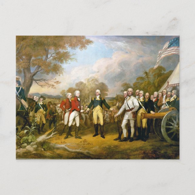 Carte Postale Remise du général Burgoyne par John Trumbull (Devant)