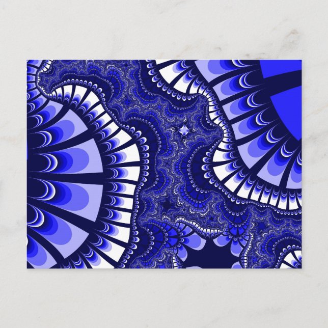 Carte Postale Remix Bleu et Blanc (Devant)
