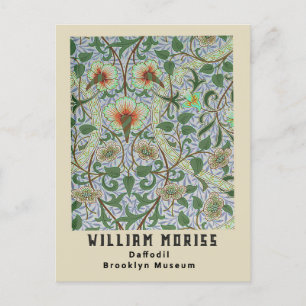 Carte Postale Remix Vintage William Morris Floral Jonquille