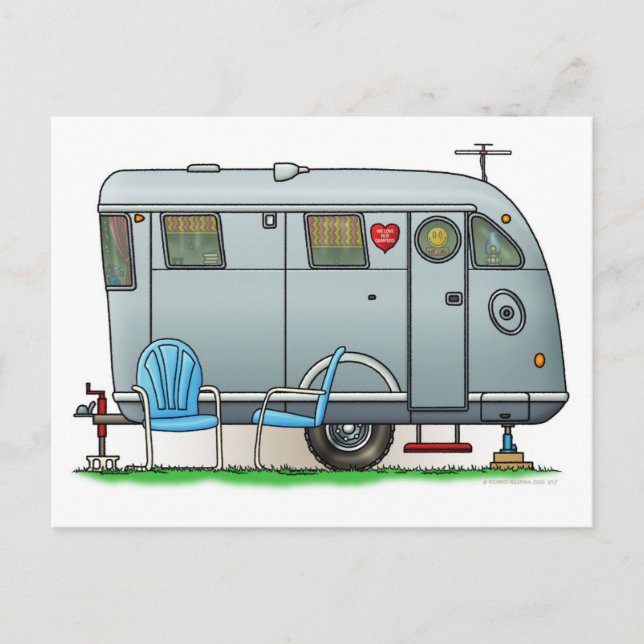 Carte Postale Remorque Camper Spartan RV (Devant)