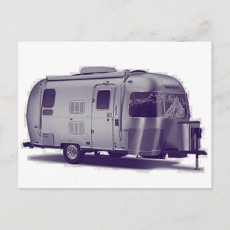 Carte Postale Remorque violette