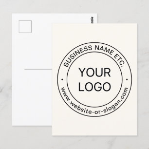 Carte Postale Remplacement et modification faciles du logo   bla