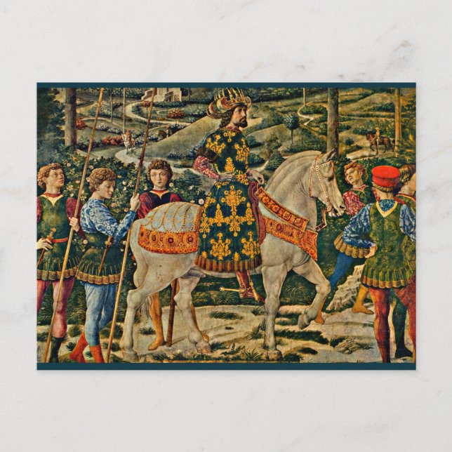 Carte Postale Renaissance royal à cheval (Devant)