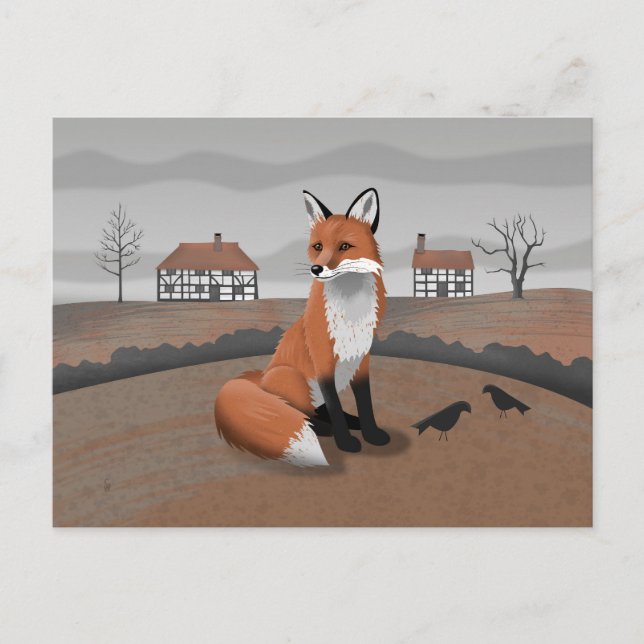 Carte Postale Renard (Devant)