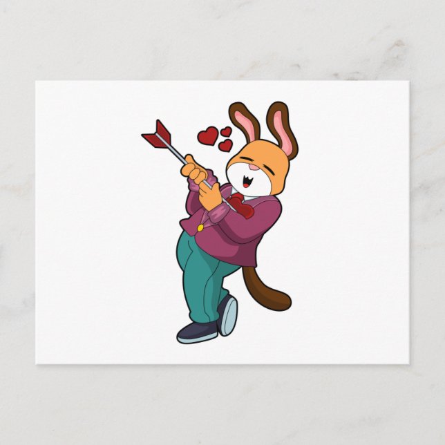 Carte Postale Renard comme marié avec costume (Devant)
