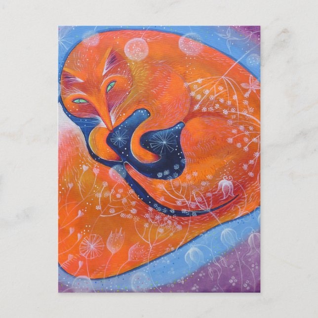 Carte Postale Renard rouge. (Devant)