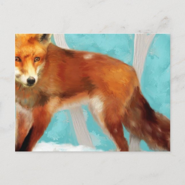 Carte Postale Renard rouge (Devant)