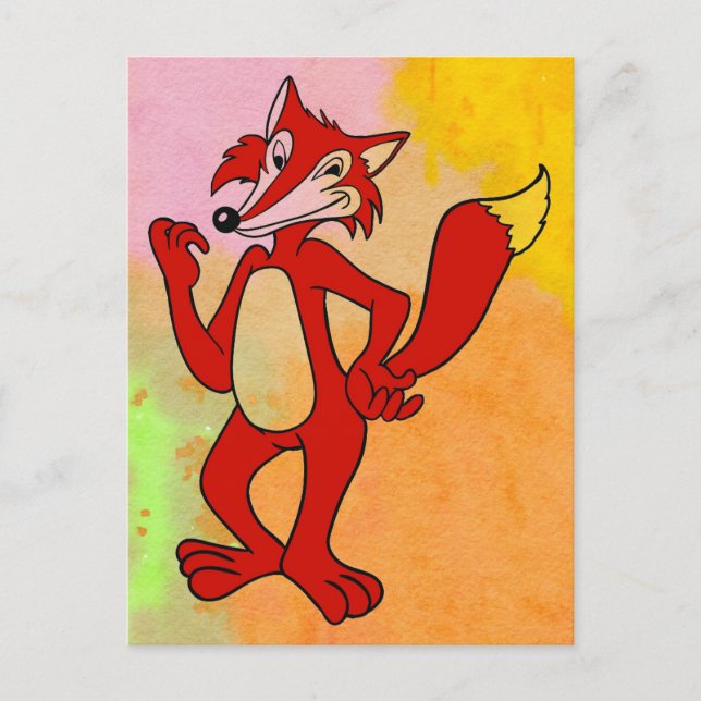Carte Postale Renard rouge (Devant)