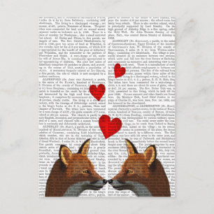 Carte Postale Renards amoureux