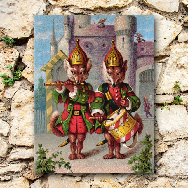 Carte Postale Renards Fife & Drum (Créateur téléchargé)