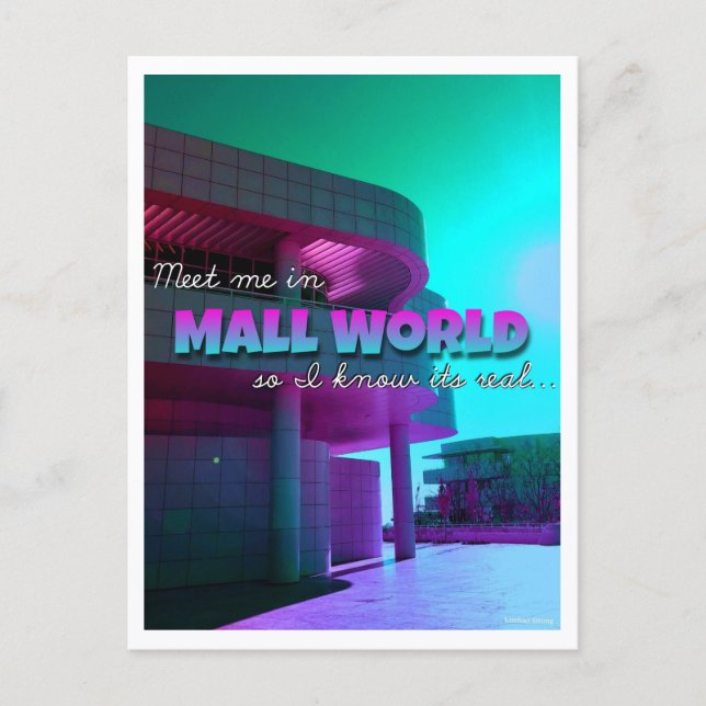 Carte postale "Rencontre-moi à.." Mall World  (Devant)