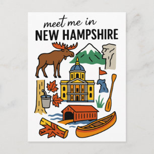 Carte Postale Rencontre-moi dans les montagnes du New Hampshire