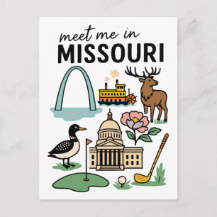 Carte Postale Rencontre-moi dans Missouri St. Louis Kansas City