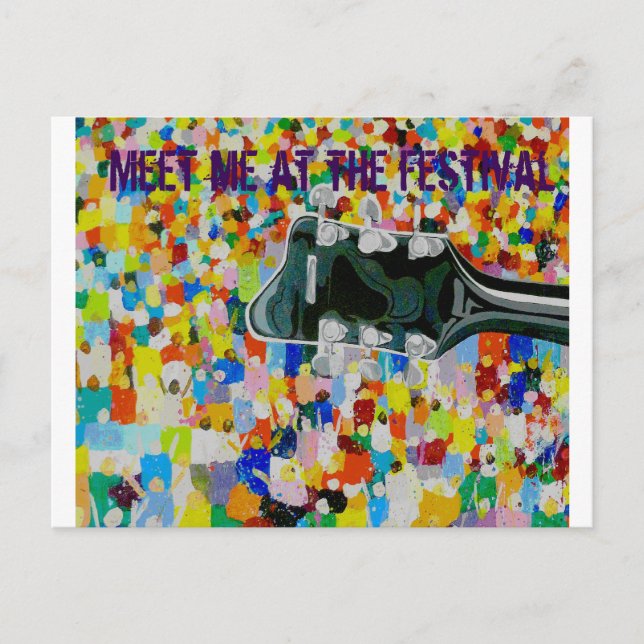 Carte Postale Rencontrez-moi au festival (Devant)
