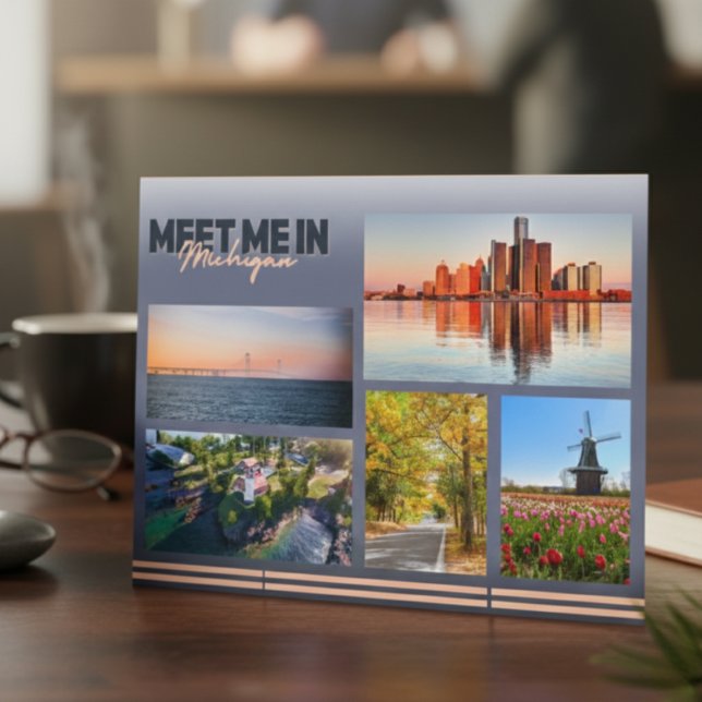 Carte Postale Rencontrez-Moi Au Michigan (Every Michigan icon in one place.)