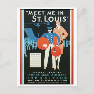 Carte Postale Rencontrez-moi dans l'exposition d'aéronefs St. Lo