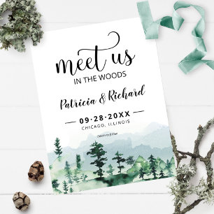 Carte Postale Rencontrez-Nous Dans Les Bois Mariage Extérieur Éc