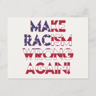 Carte Postale Rendez le racisme faux ! Manifestation contre le r