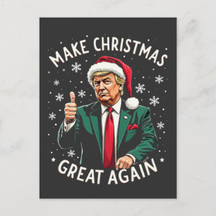 Carte Postale Rendez Noël à nouveau grand Sweat de Noël laid Tru