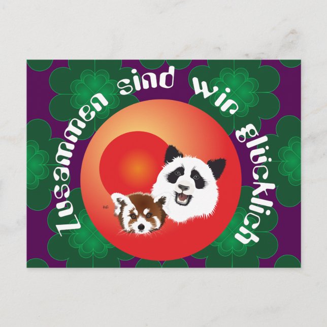 Carte Postale Rendez-vous de Panda (Devant)