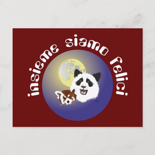 Carte Postale Rendez-vous de Panda (Devant)