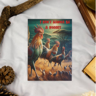 Carte Postale Rendez-vous du coq dans le pré