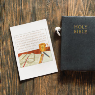 Carte Postale Rendre hommage au pasteur